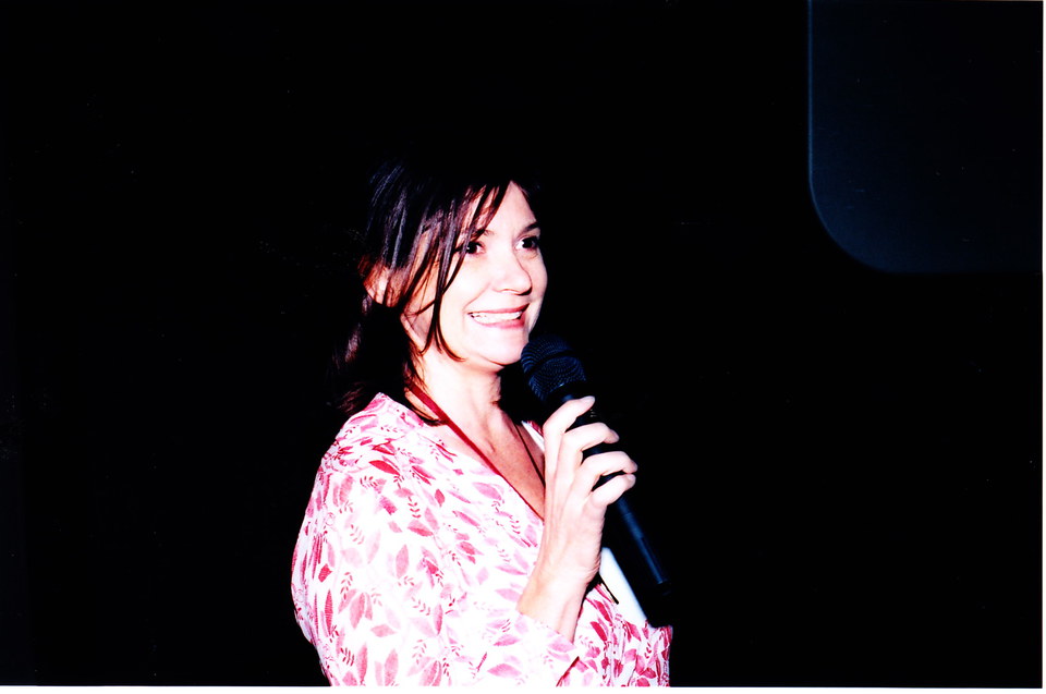 Anne Dominique Toussaint, presenting Grazias Island, which she produced