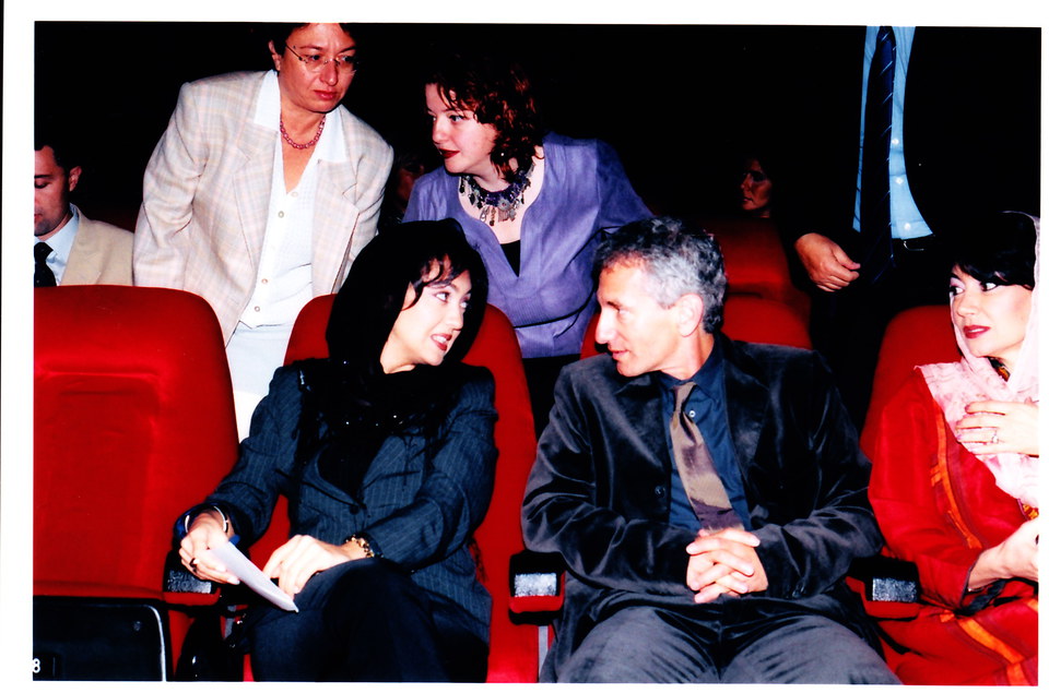 Niki Karimi member of the jury with Ed Solomon, director of Levity