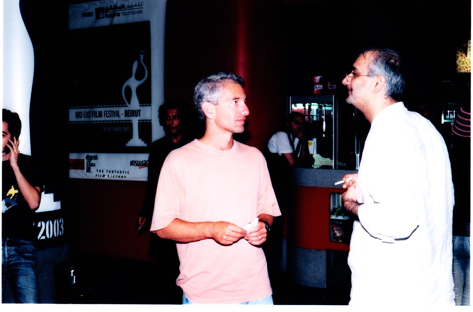 Ed Solomon talking to Massoud Amrallah al Ali