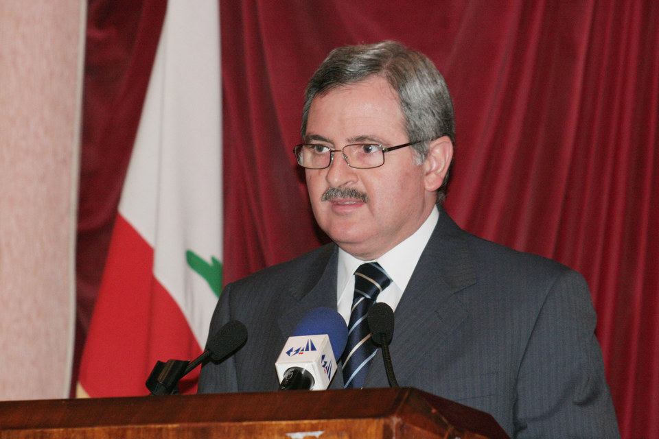 Minister Ogasapian giving a word during opening ceremony