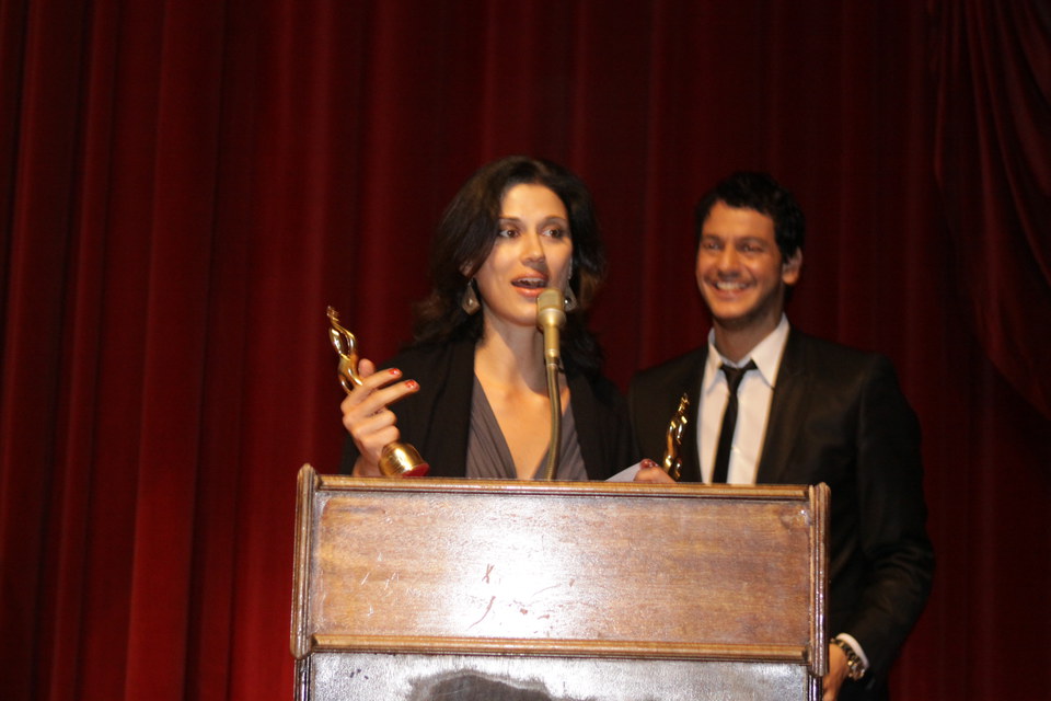 Cherien Dabis giving a word