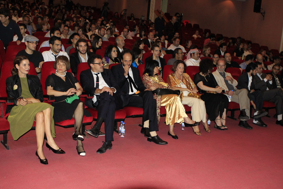 View of the theater before the ceremony commences