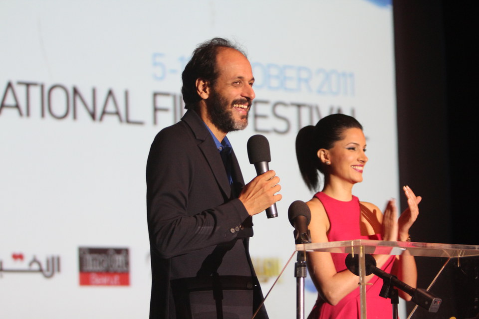 Jury President Luca Guadagnino introducing the members of the Jury
