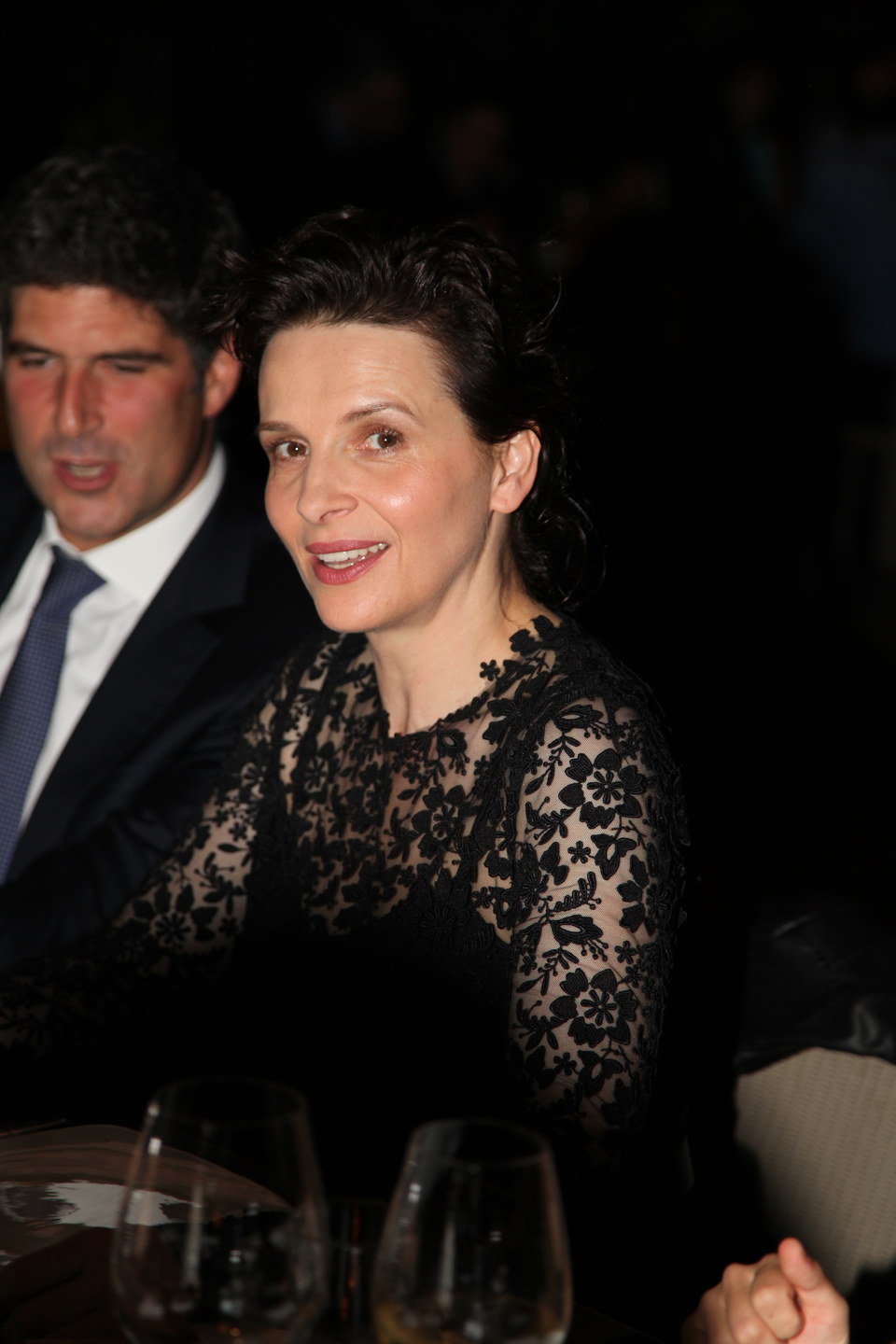 Juliette Binoche with Antoun Sehnaoui