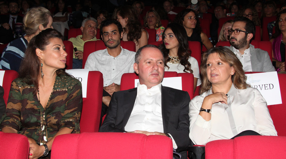 Mrs. Caline Maaraoui, Minister Arayji, Mrs. Arayji