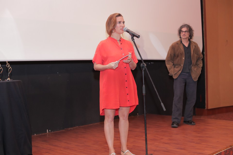 Vahina Giocante giving Jury statement