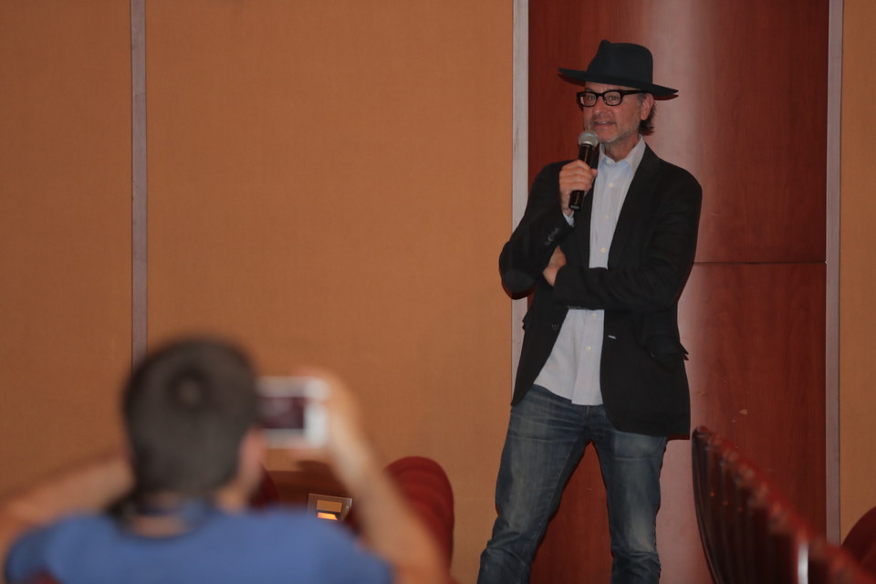 Fisher Stevens presenting Before The Flood