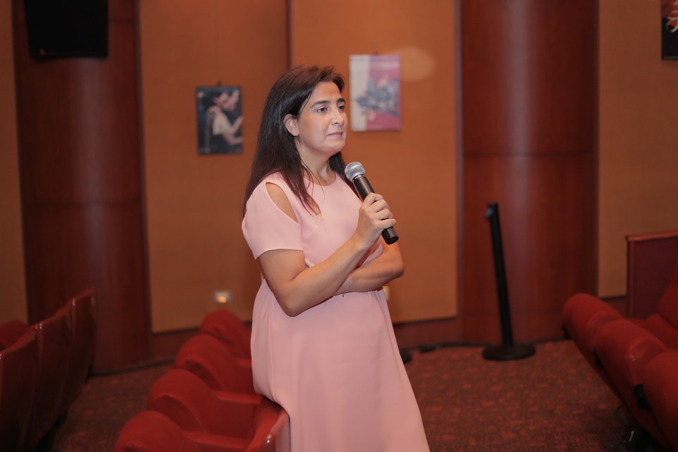 Diana Moukalled during Q&A