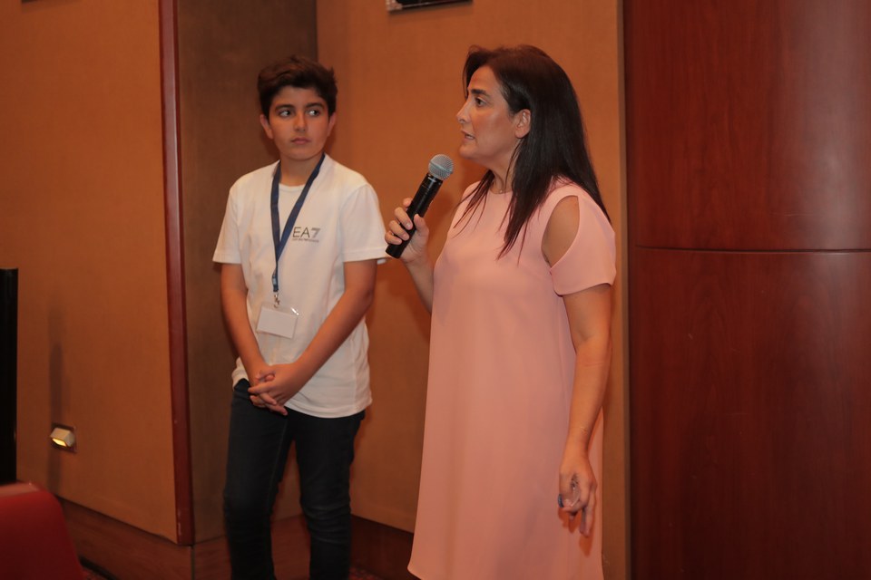 Diana Moukalled, director of History of Lebanese Cinema presenting her movie